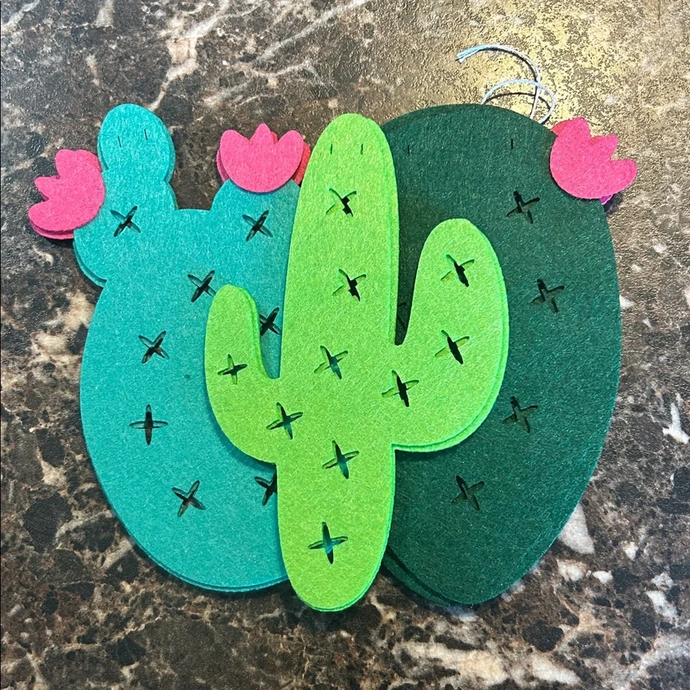 🩶5/$30 Cactus Banner Garland Party Decor New in package!